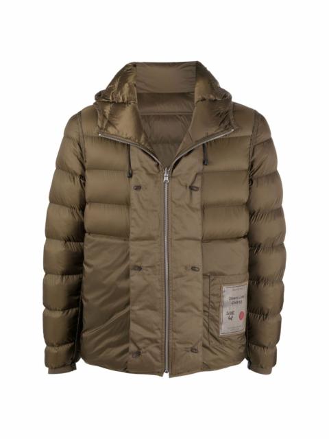 logo-patch puffer jacket