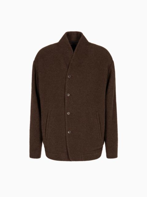 PEA COAT IN WOOL AND CASHMERE CLOTH