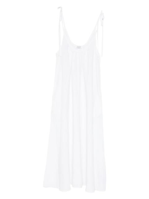tie-strap midi dress