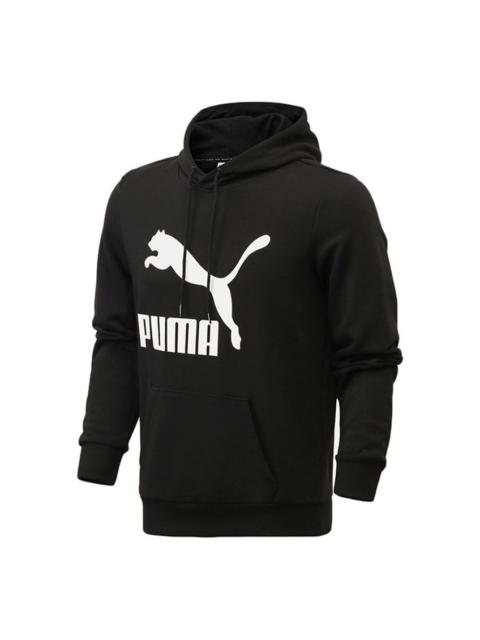 PUMA Essentials Fleece Hoodie 'Black White' 531369-01