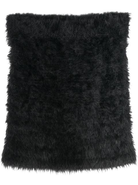 Hairy brushed miniskirt