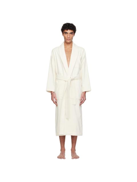 Off White Terry Classic Bathrobe