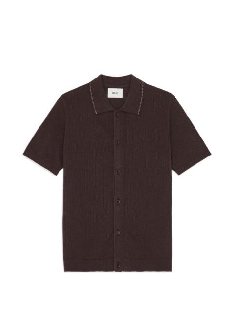 Nalo textured-knit shirt