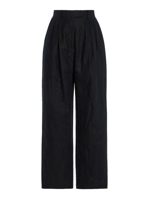 Exclusive Louis Linen Trousers black