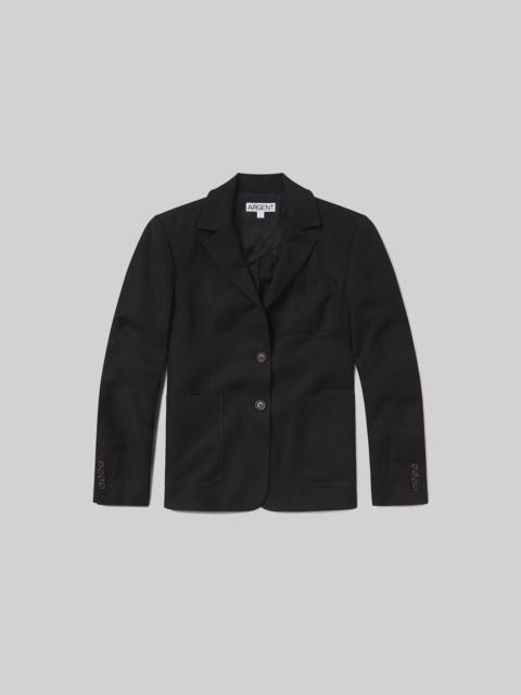 Unlined Weekend Blazer Linen Twill
In Black