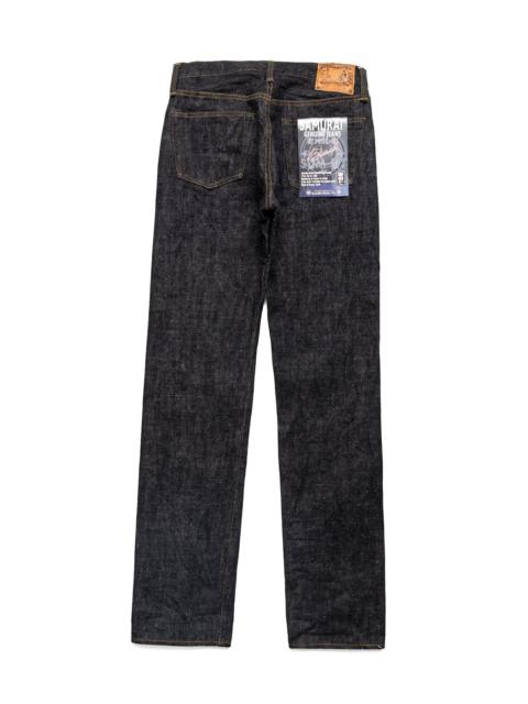 S710XX-BK 17oz Black Denim Mid Rise Slim Straight