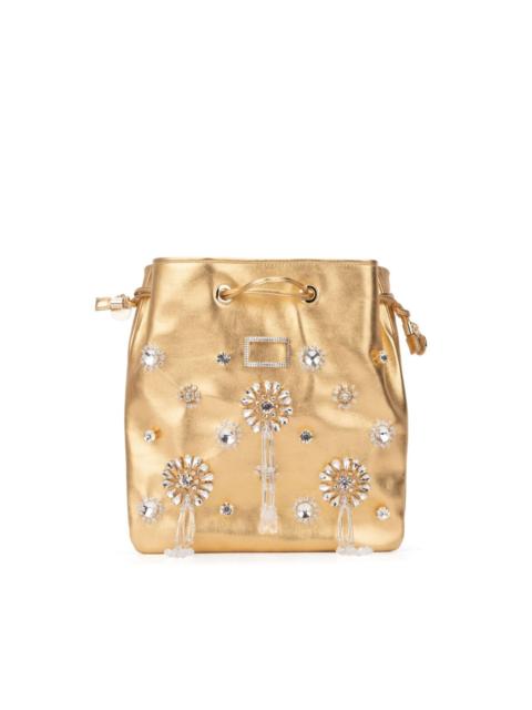 crystal-embellished bucket bag