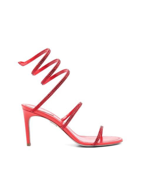 80mm rhinestone-embellished sandals