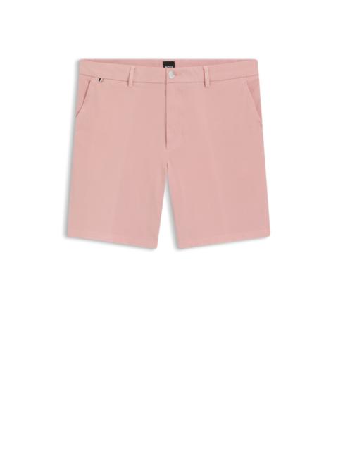 MODERN-FIT SHORTS IN STRETCH-COTTON TWILL