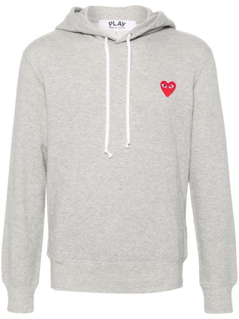 heart-patch hoodie