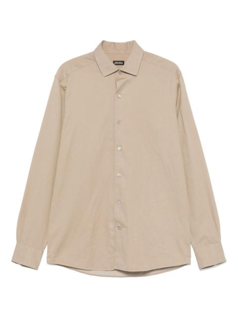 spread-collar shirt