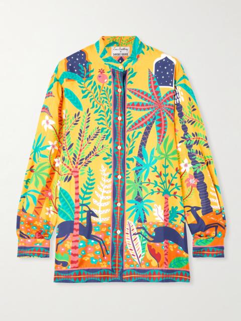 + Louis Barthélemy Kelsy Printed Silk-twill Shirt