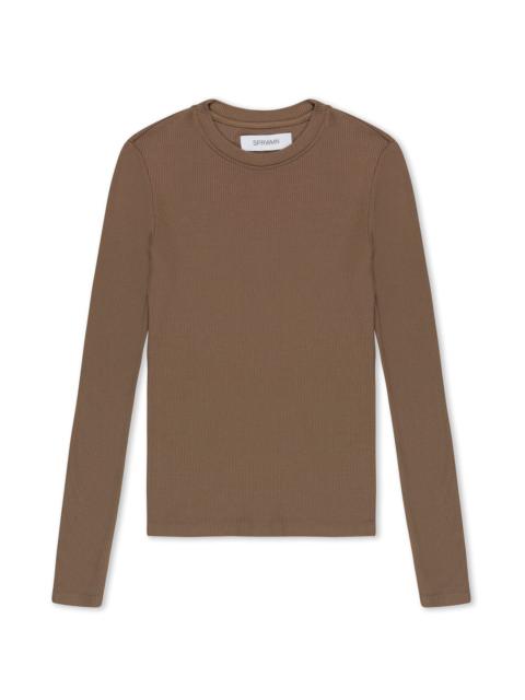 TRUFFLE RIB LONG SLEEVE BABY TEE