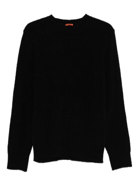 textured crew-neck sweater