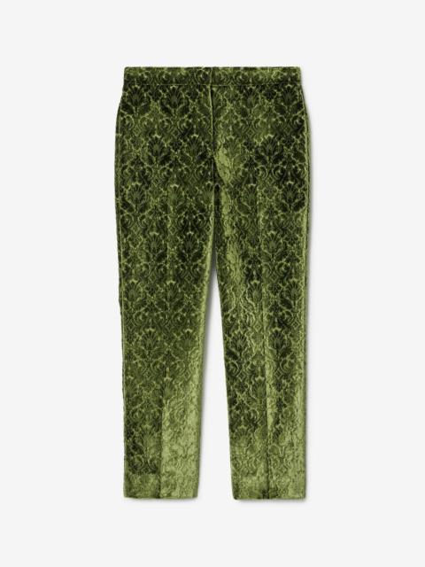 Baroque Velvet Tailored Trousers