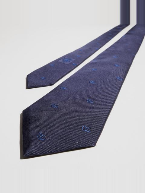 Double G silk jacquard tie