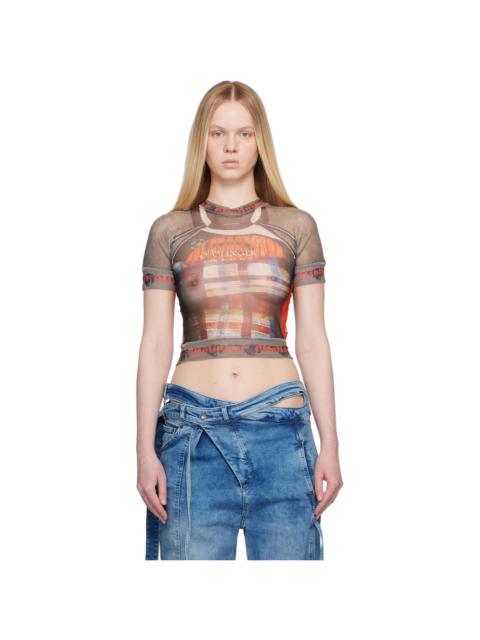 Multicolor Mesh T-shirt