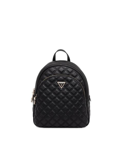quilted-effect backpack