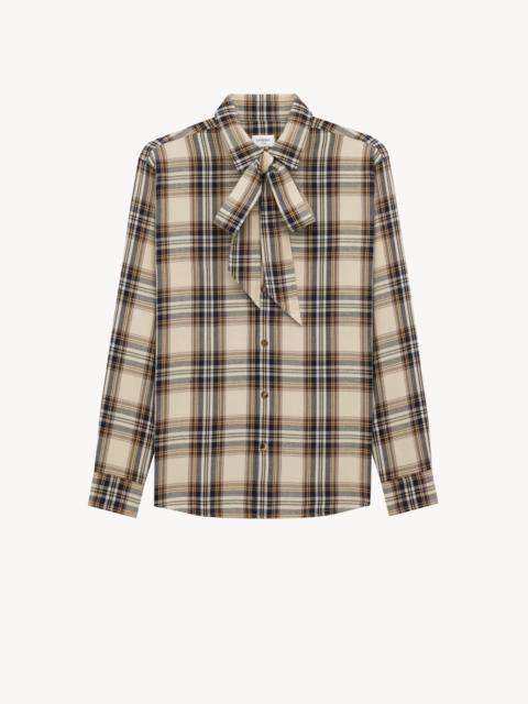 CASSANDRE LAVALLIÈRE SHIRT IN COTTON TARTAN