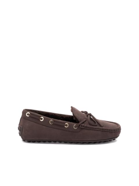 City Gommino tie-detail leather loafers
