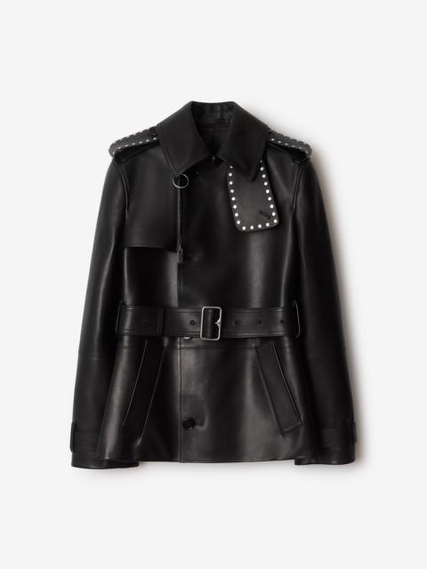 Leather Trench Jacket