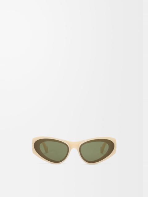 Front lenses cateye sunglasses