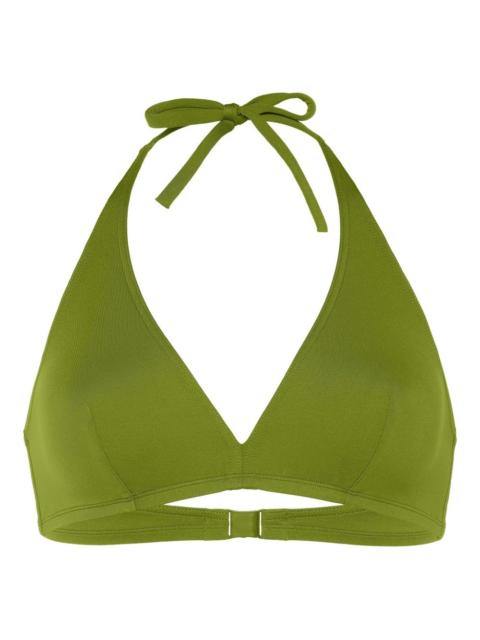 Gang  tie-back triangle bikini top