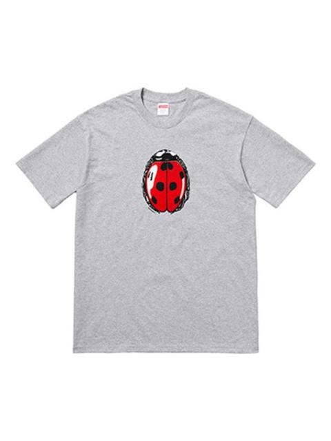 Supreme SS18 Ladybug Tee Heather Grey Printing Short Sleeve Unisex Gray SUP-SS18-0112