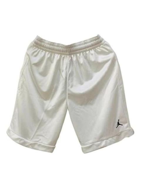 Air Jordan Embroidered LOGO Quick Dry Breathable Athleisure Casual Sports Shorts White AR4316-100