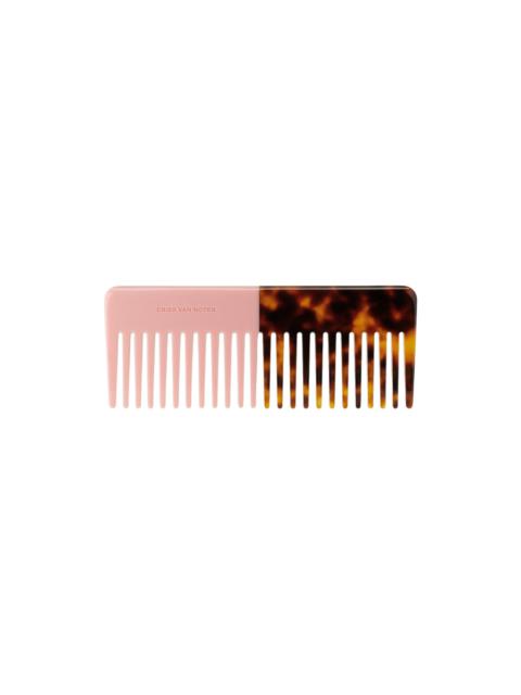 Pink & Brown Resin Comb