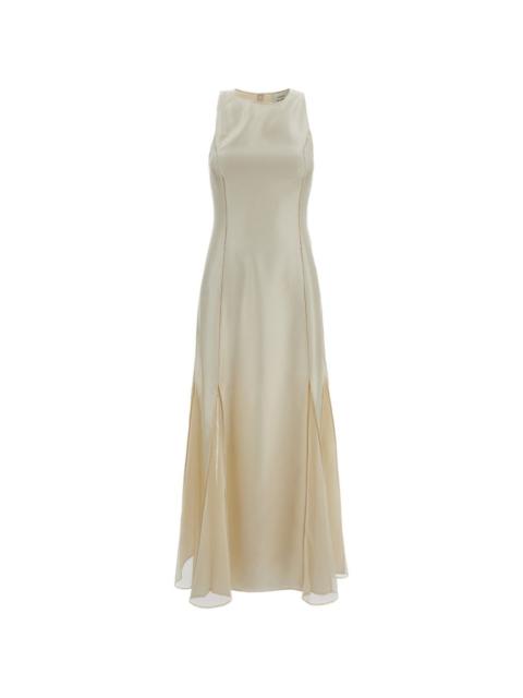 Iraka mesh panel A-line dress