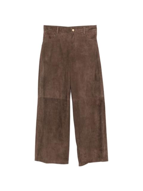 suede trousers