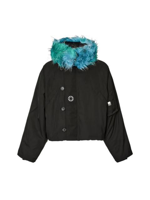 NYLON LOGO PARKA WITH PRINT