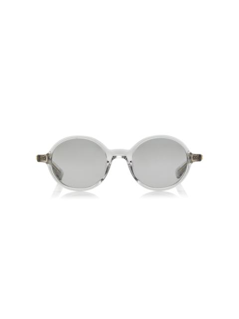 Round-Frame Acetate Sunglasses grey