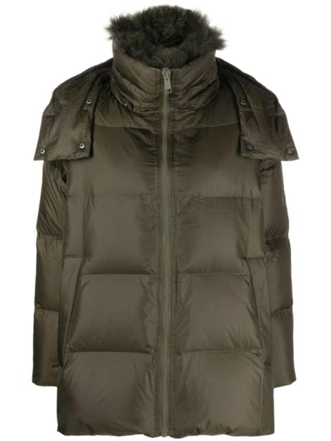 hooded padded coat