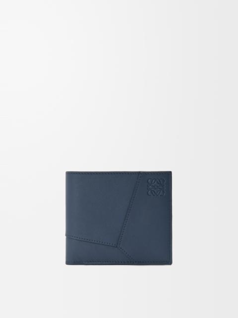 Puzzle bifold wallet in classic calfskin
