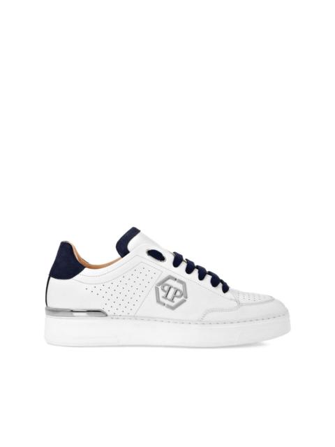 logo-appliquÃ© lace-up sneakers