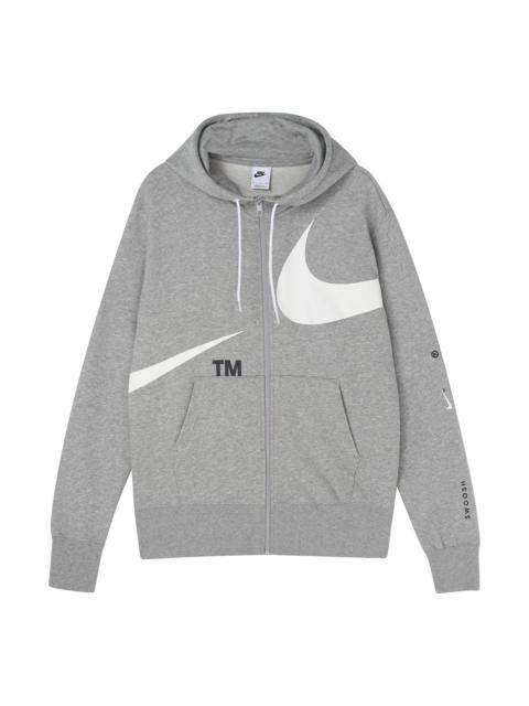 AS Men's Nike Sportswear SWOOSH FZ FT Hoodie DK GREY HEATHER DD6088-063