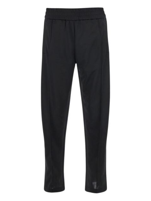 curved-logo track pants