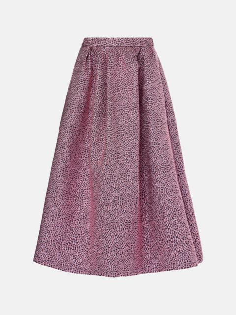 Soni pleated midi skirt