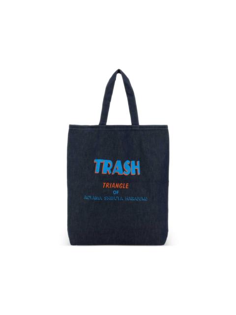 large denim tote bag