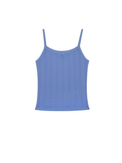 The Picot Tank Regular French Blue