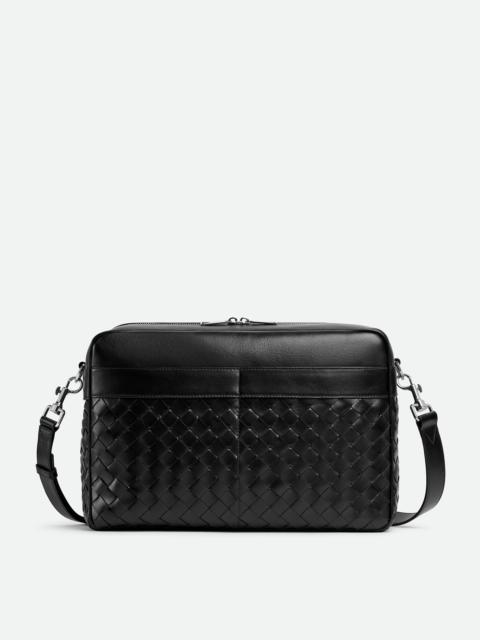 Large Intrecciato Camera Bag With Pocket