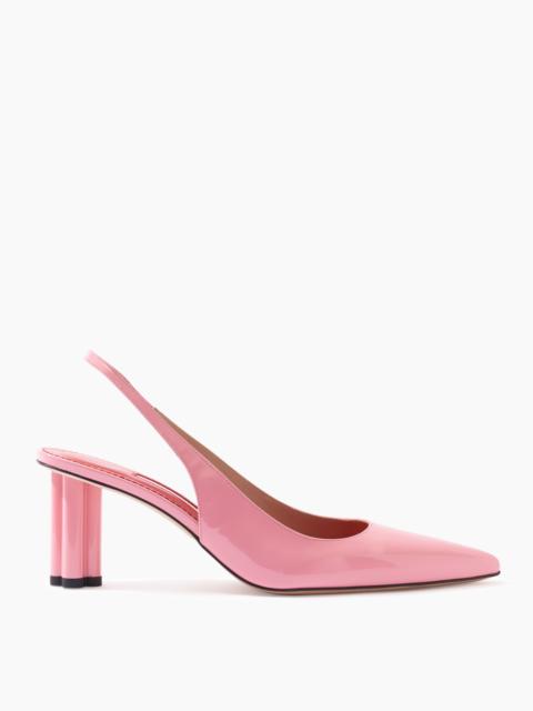 Cylinder-Heel Patent Leather Pumps