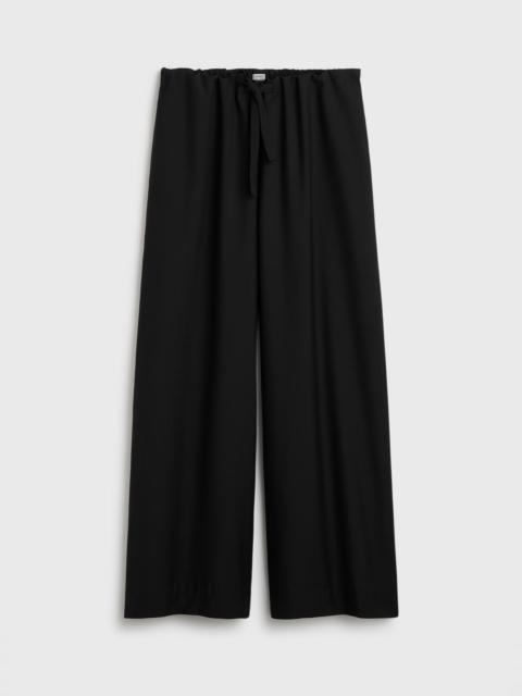Drawstring dinner trousers black