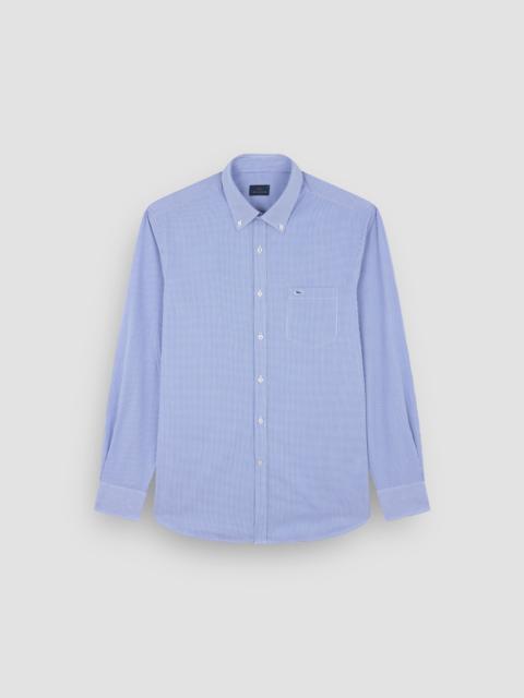 COTTON POPLIN SHIRT WITH STRIPED PATTERN