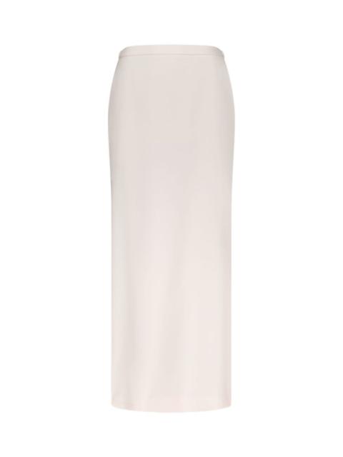 Cara elasticated waistband back vent maxi skirt