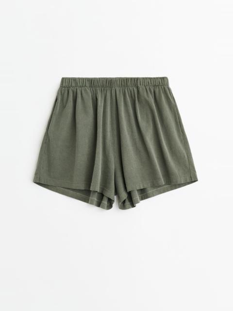 Gored Shorts Worn Olive Legacy Jersey