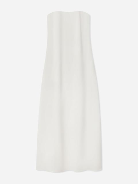 Strapless Column Dress in Viscose Crepe