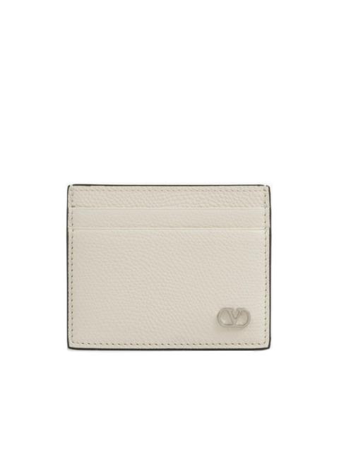VLogo leather card holder